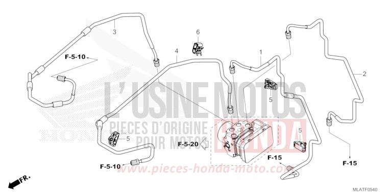 BRAKE PIPE for CMX 1100 "Rebel" MAT BALLISTIC BLACK METALLIC (NHA86) from 2026